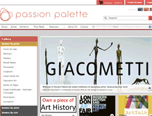 Tablet Screenshot of passionpalette.com